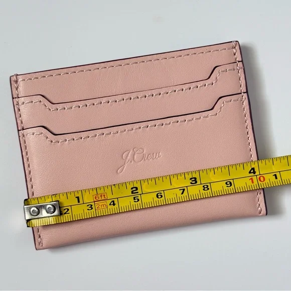 J.Crew Pink Leather Cardholder, NWOT - Picture 3 of 6